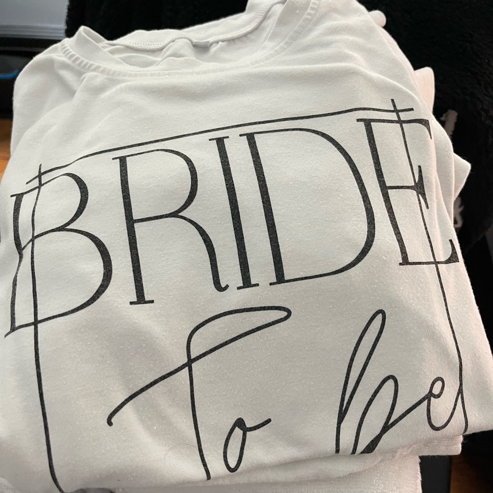 White 'Bride To Be' T-Shirt